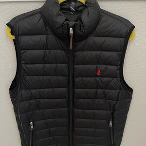 Ralph Lauren Black Quilted Vest